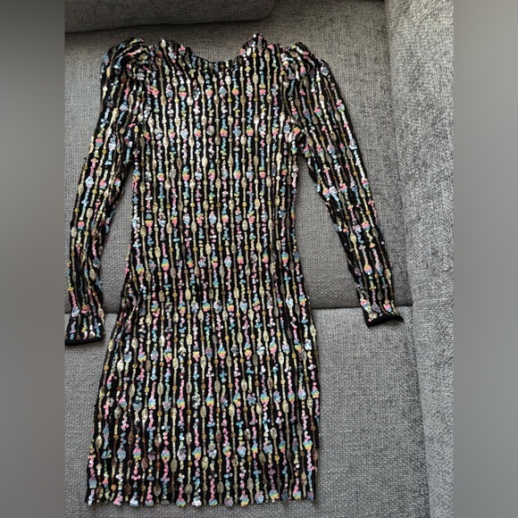 BNWT Y.A.S Yasbina LS Sequin Mini Dress - Size S - Picture 12 of 13